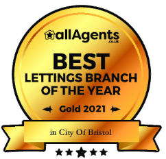 all Agents medal for City of Bristol lettings branch of the year 2021