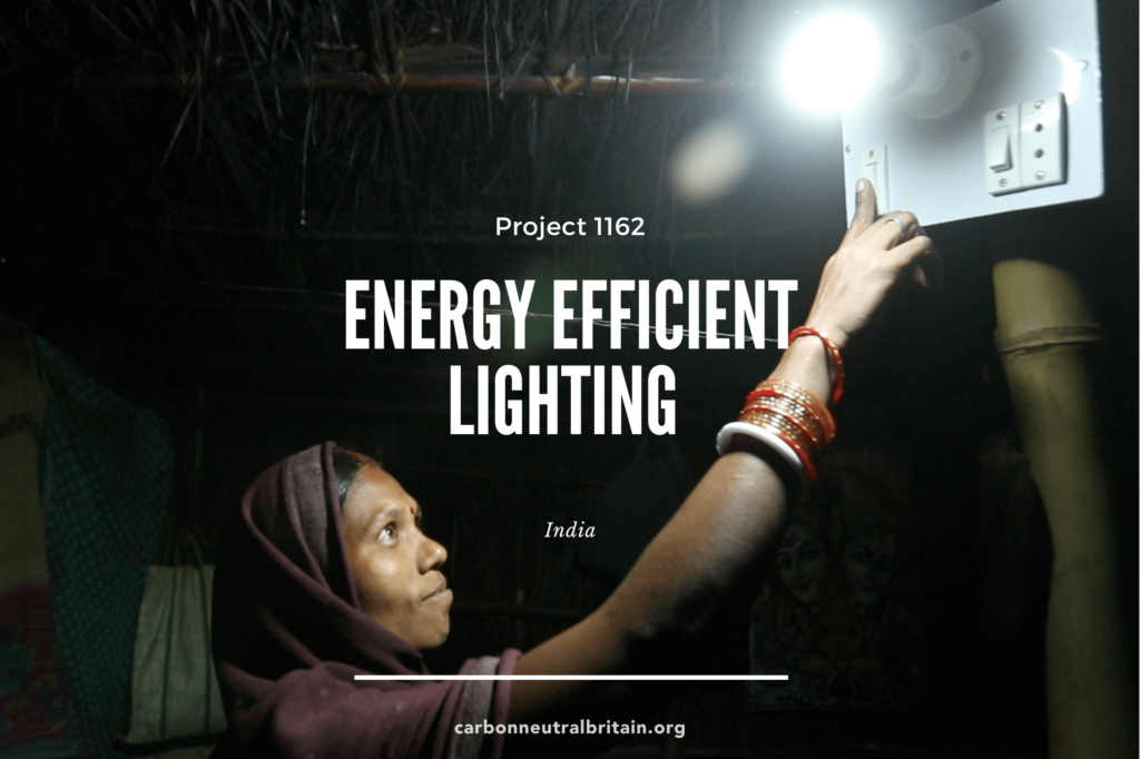 Energy efficient lighting in India - one of the carbon offsetting projects we support via Carbon Neutral Britain